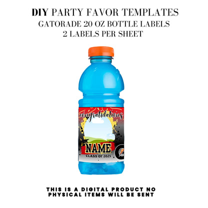 Class of 2025 Graduation Party Favor Canva Template Bundle 🎓✨