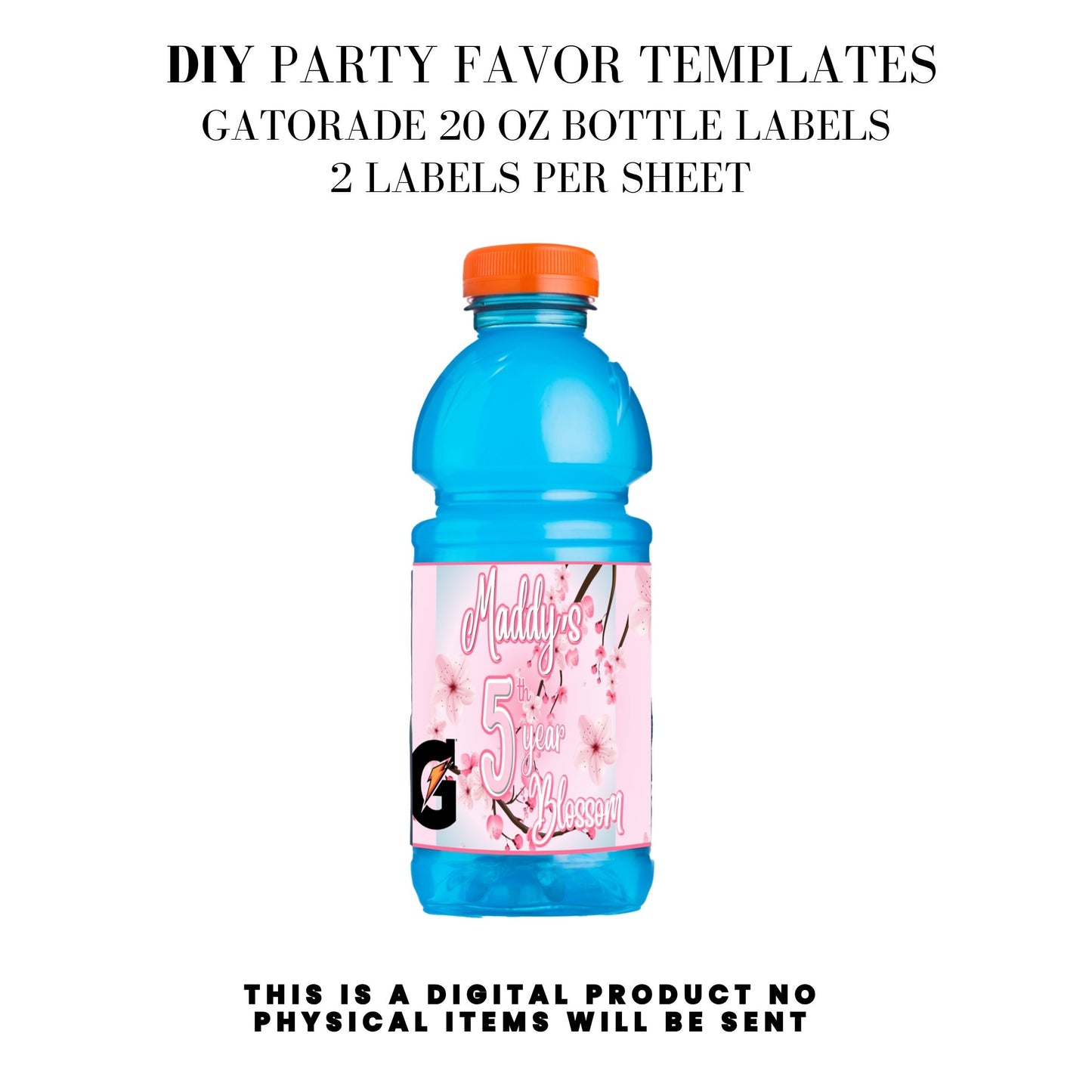 Cherry Blossom Party Printable Favor Designs DFY