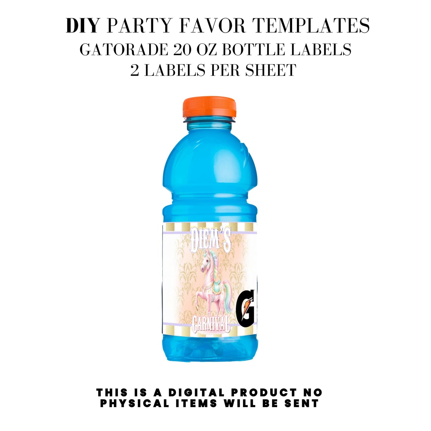 Pastel Carnival Birthday Party DFY Favor Bundle