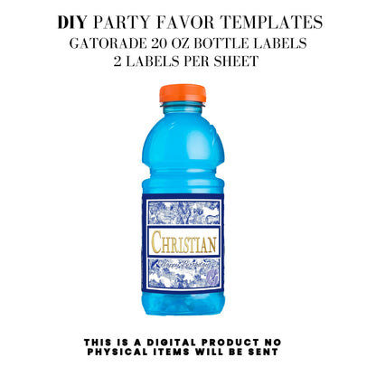 Classic Toile De Juoy Blue Party Printable Favor Designs DFY