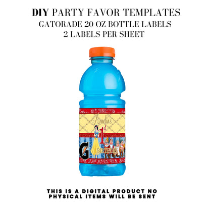 Snow White Party Favor Templates Bundle
