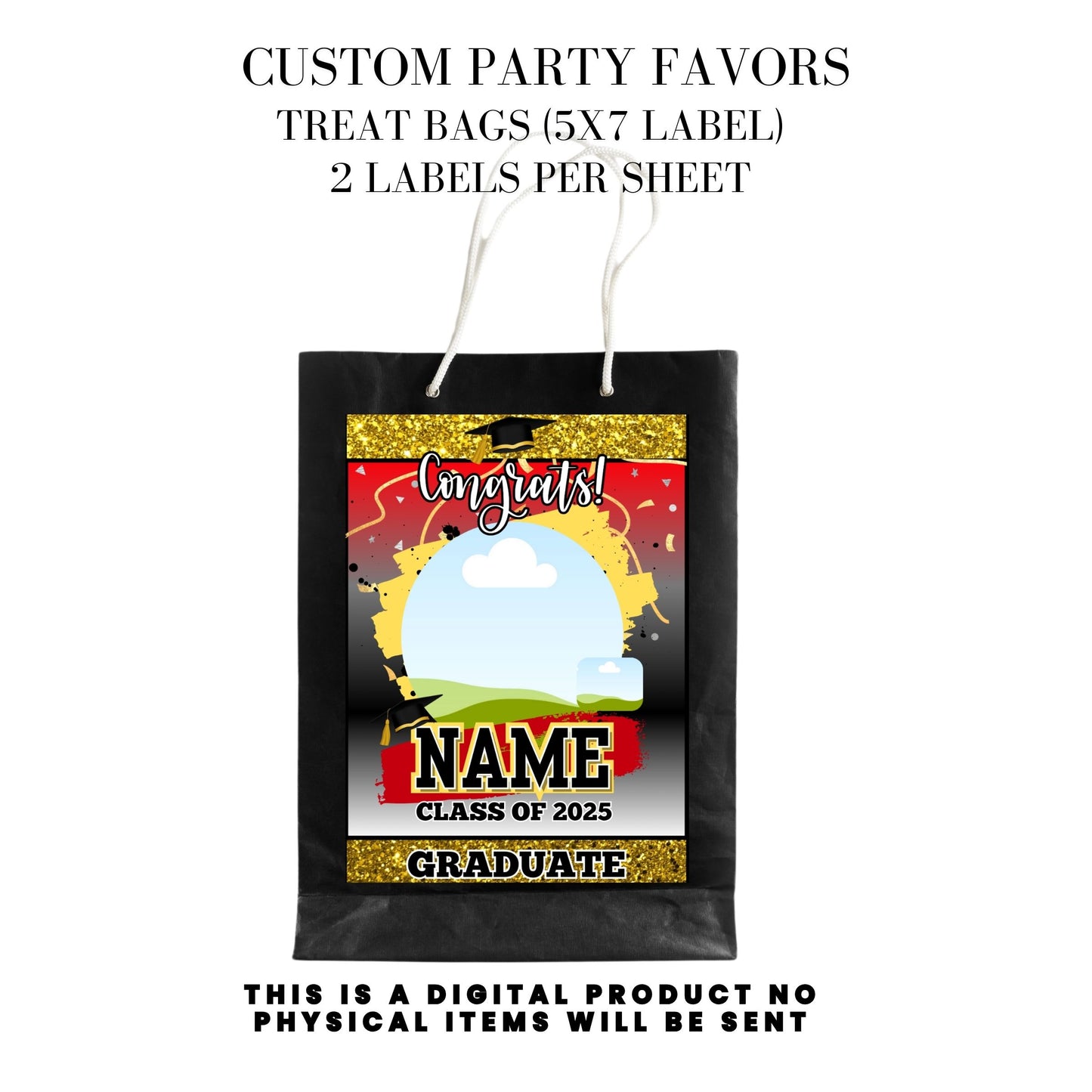 Class of 2025 Graduation Party Favor Canva Template Bundle 🎓✨