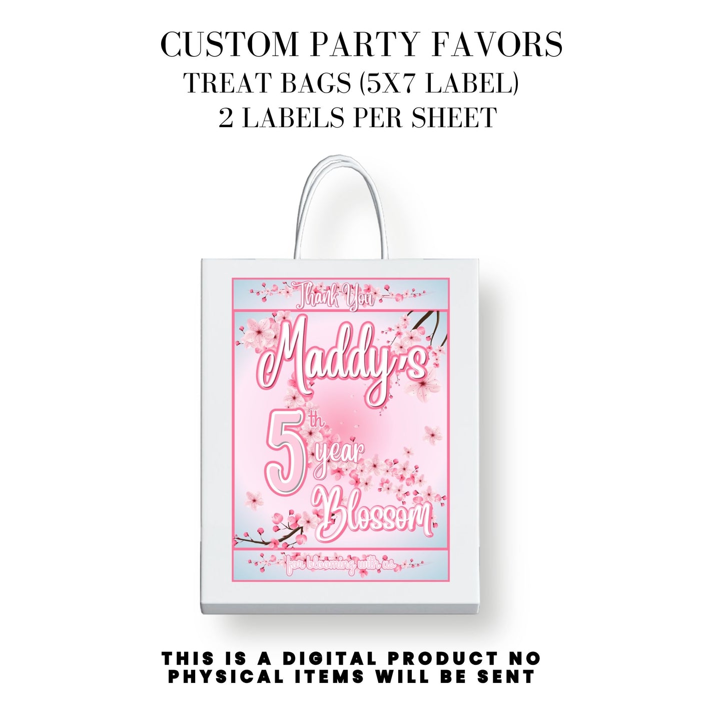 Cherry Blossom Party Printable Favor Designs DFY