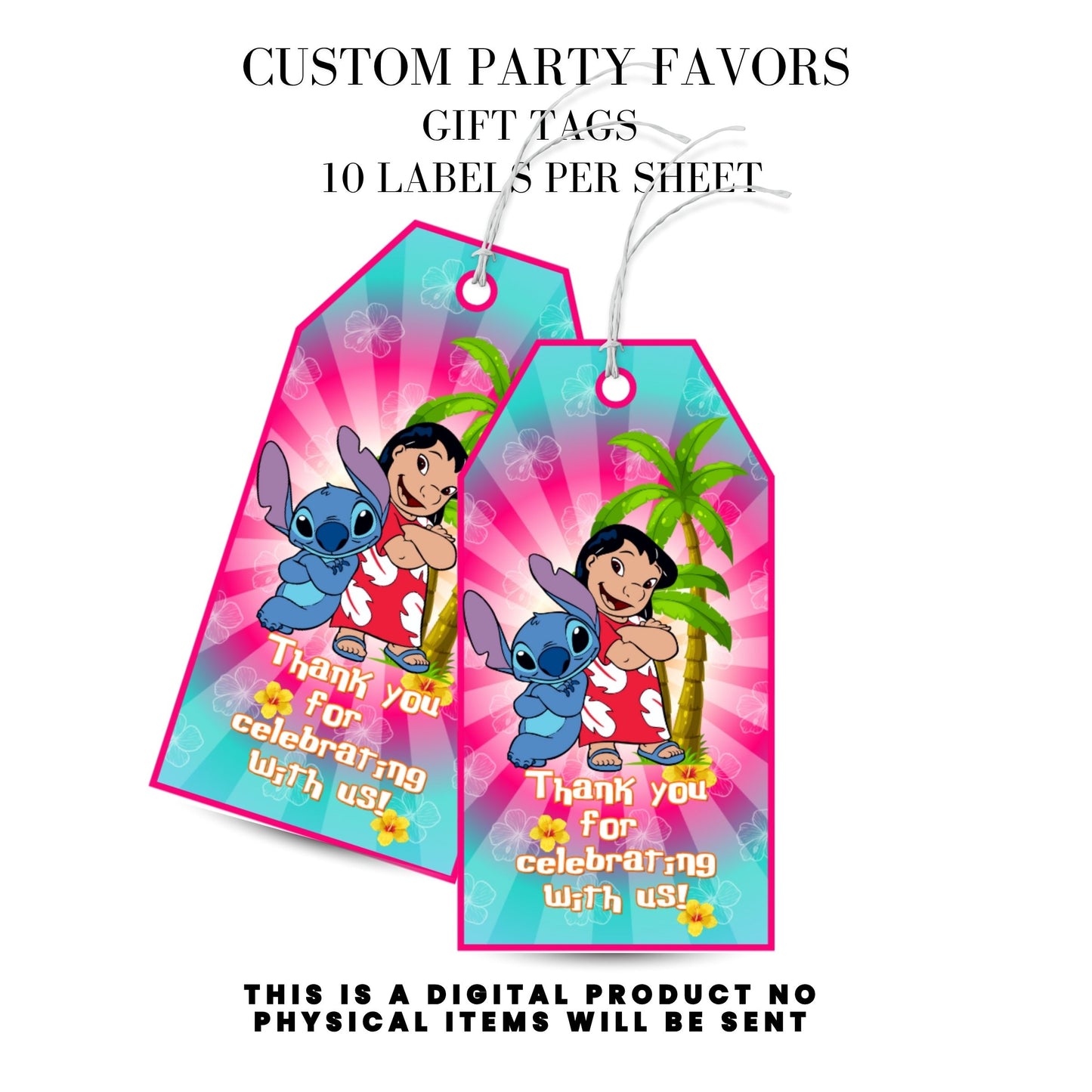 Lilo & Stitch Birthday Party DFY Favor Bundle
