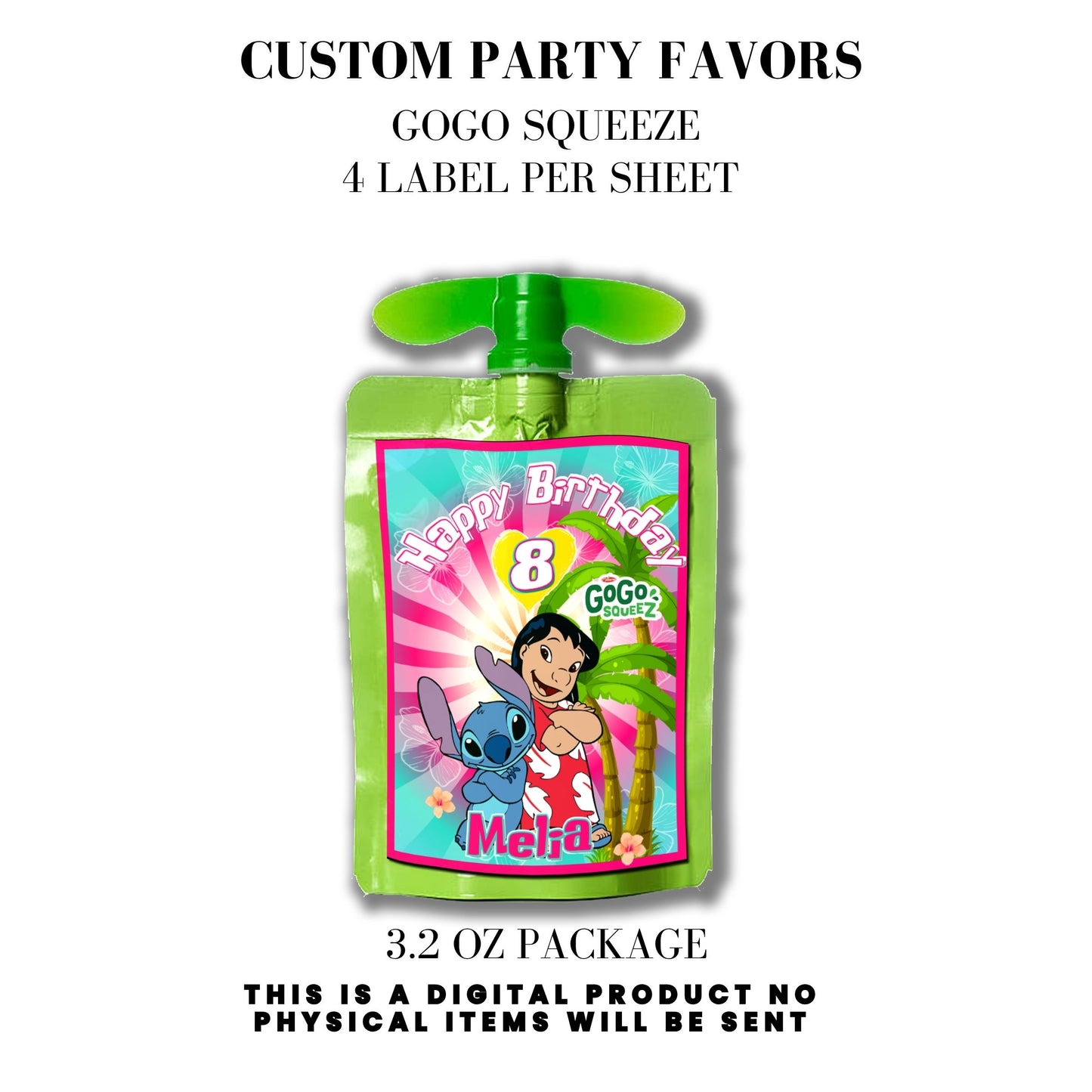 Lilo & Stitch Birthday Party DFY Favor Bundle