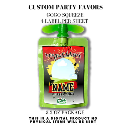 Class of 2025 Graduation Party Favor Canva Template Bundle 🎓✨
