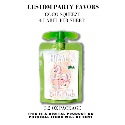 Pastel Carnival Birthday Party DFY Favor Bundle