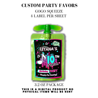 Tik Tok Social Media Party Printable Favor Designs DFY