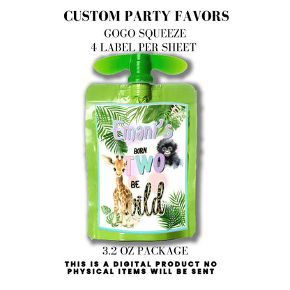 Born Two Be Wild Jungle Safari Birthday Party Favors DFY
