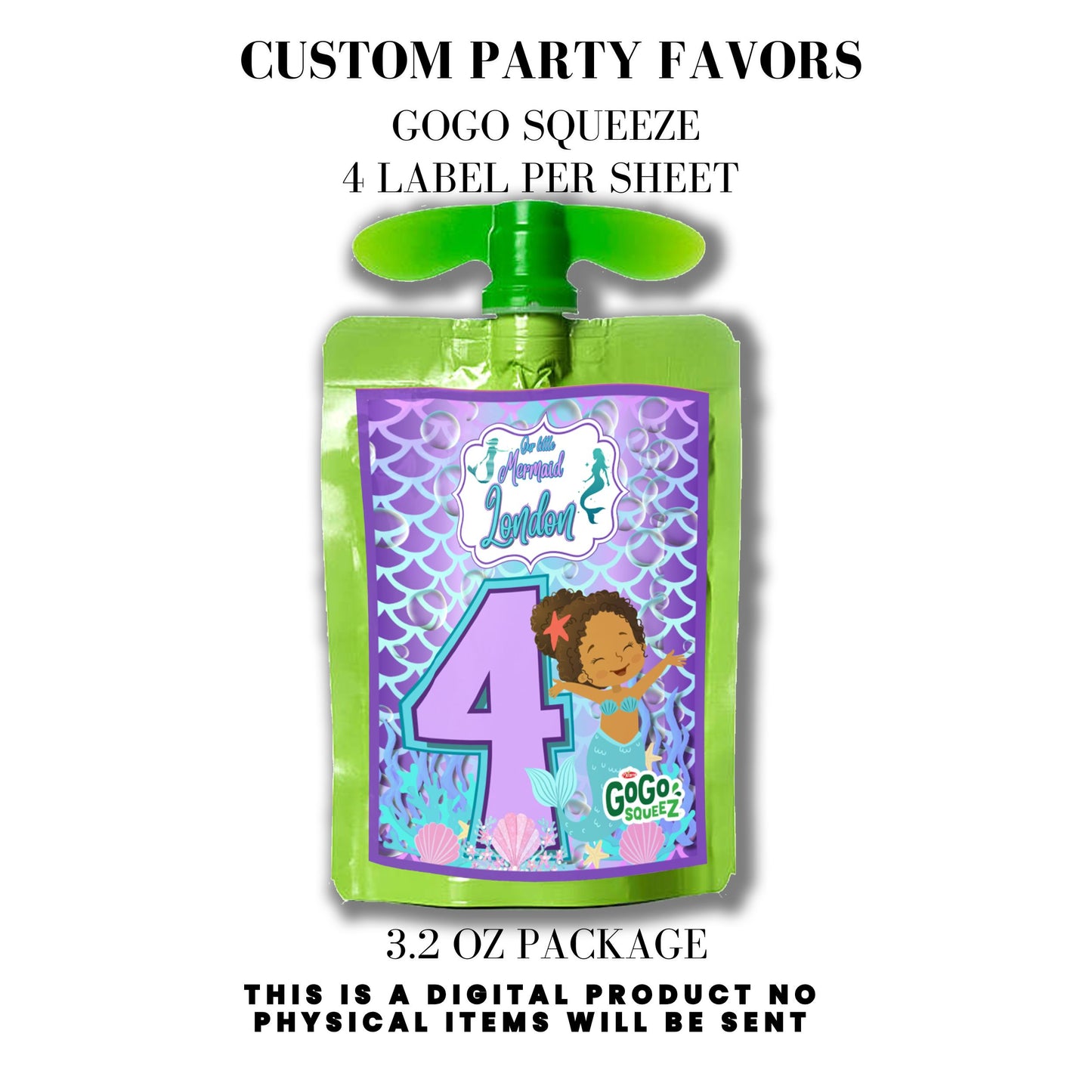 Our Little Mermaid Birthday Party Favors DFY