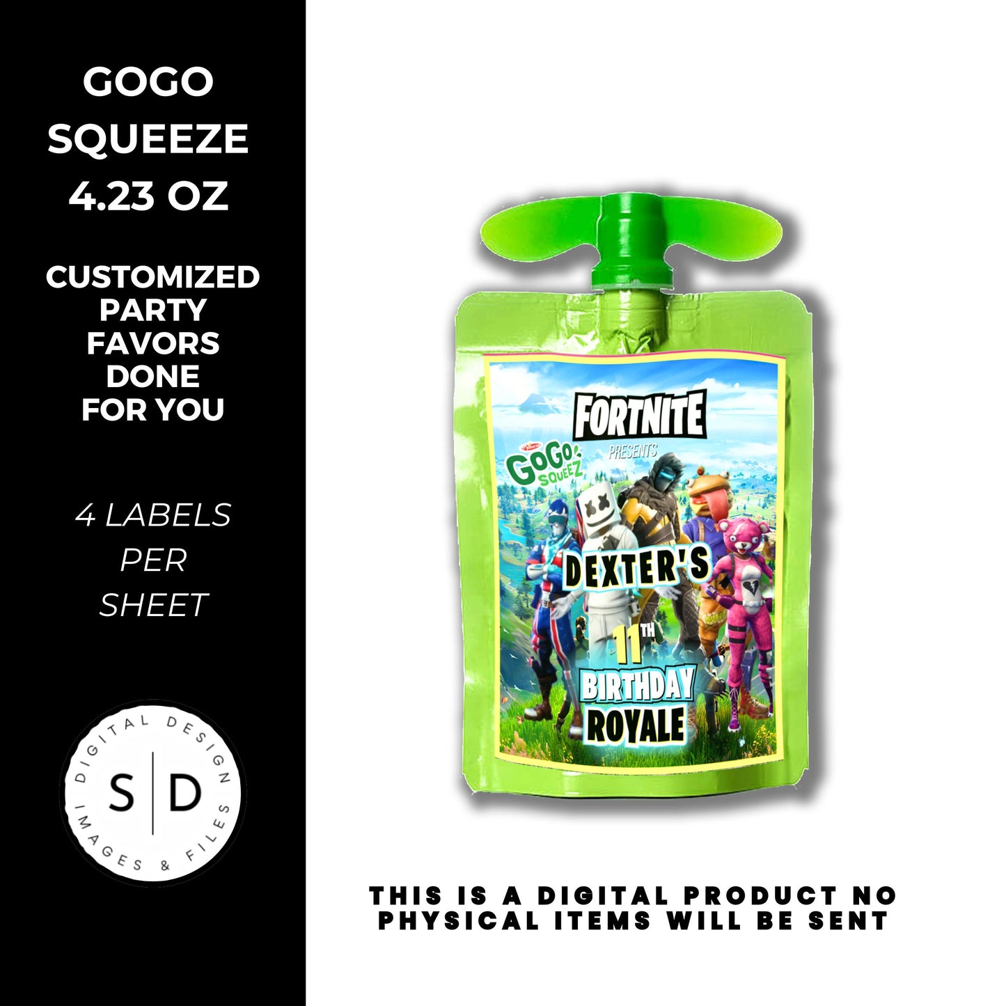 Fortnite Battle Royale Birthday Party Favors DFY