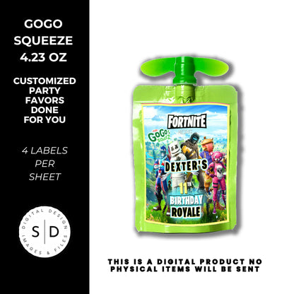 Fortnite Battle Royale Birthday Party Favors DFY