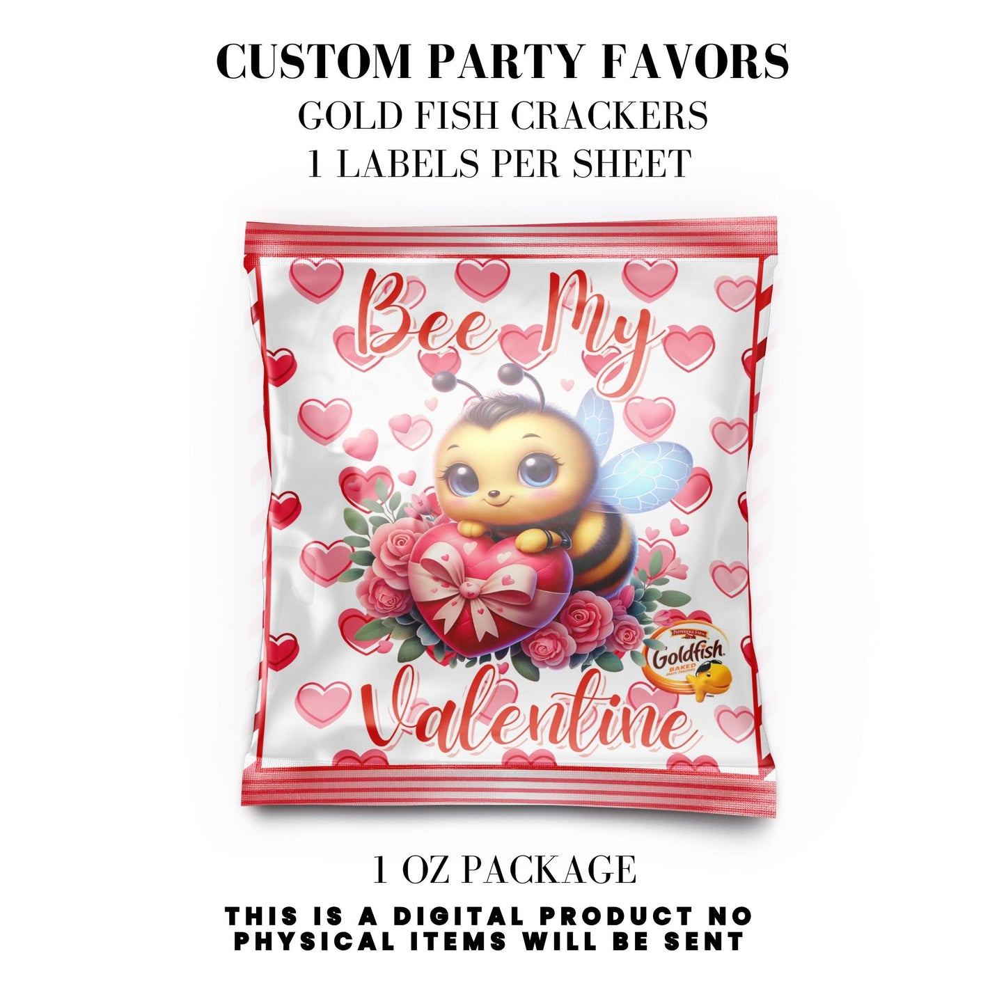 Bee My Valentine Party Favors Templates Bundle