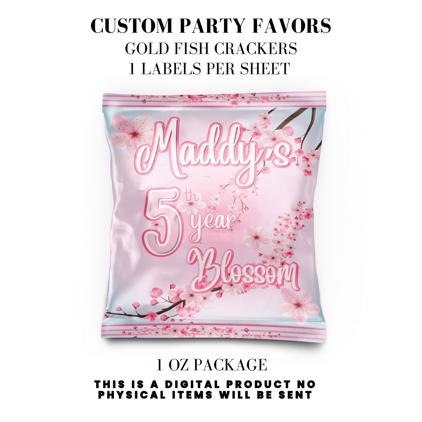 Cherry Blossom Party Printable Favor Designs DFY