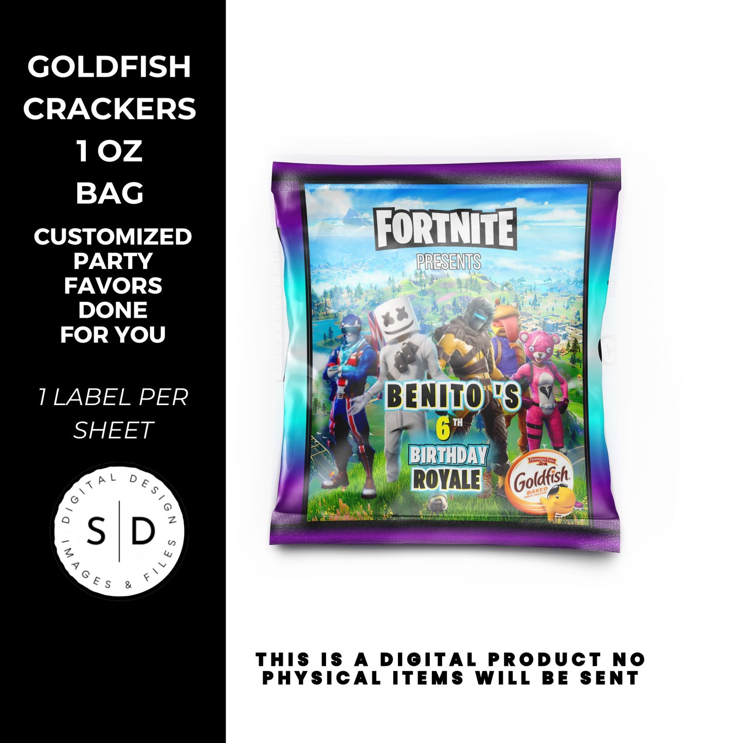 Fortnite Battle Royale Birthday Party Favors DFY
