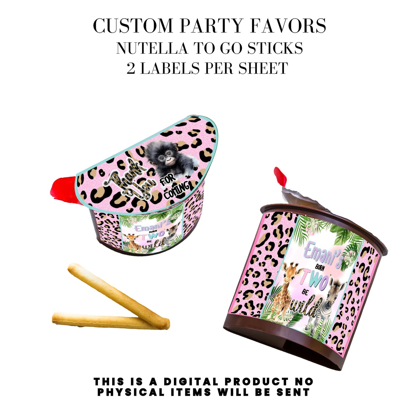 Born Two Be Wild Jungle Safari Birthday Party Favors DFY