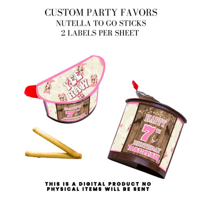 Cowgirl Rodeo Birthday Party Favors DFY