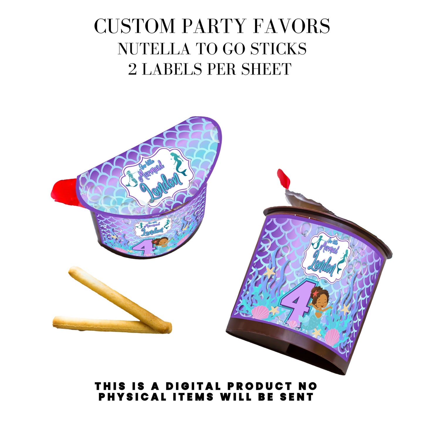 Our Little Mermaid Birthday Party Favors DFY