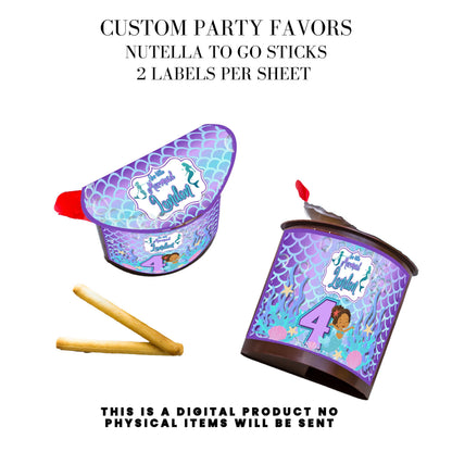Our Little Mermaid Birthday Party Favors DFY