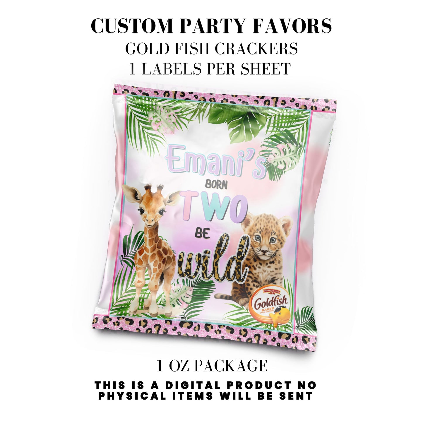 Born Two Be Wild Jungle Safari Birthday Party Favors DFY