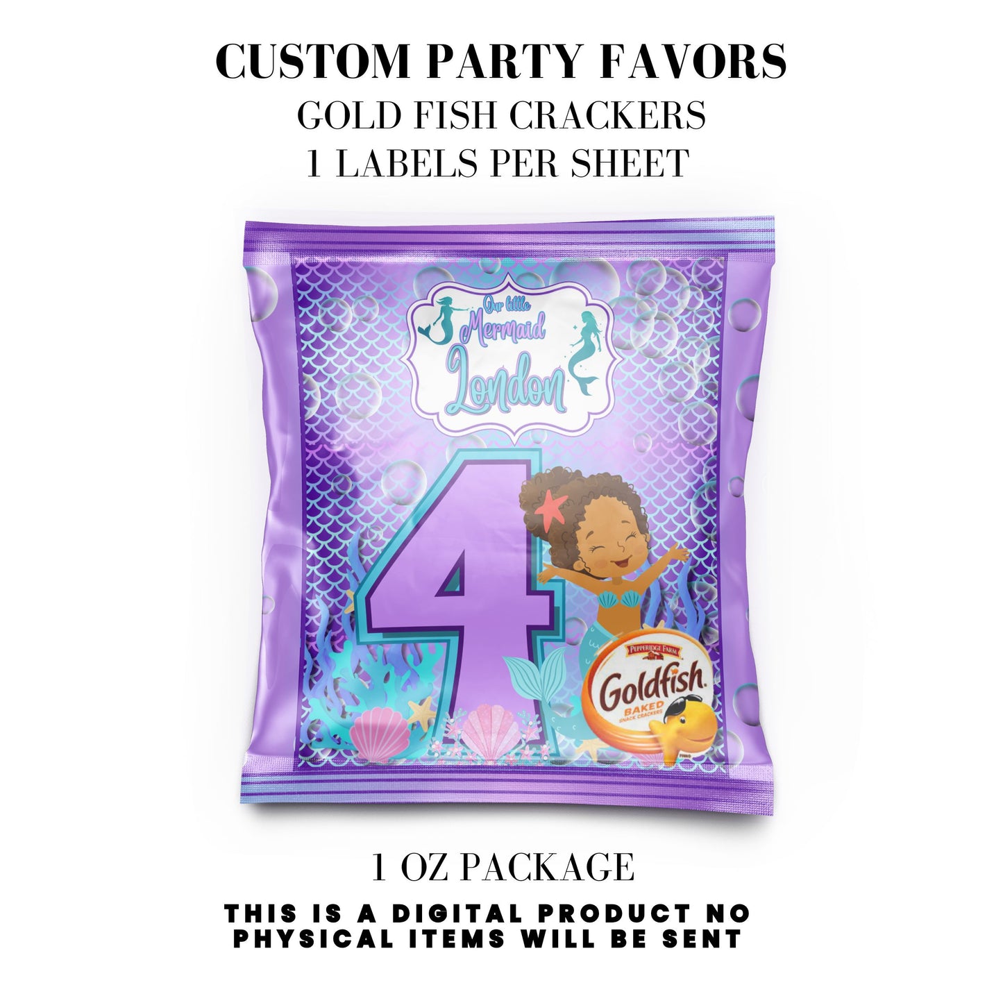 Our Little Mermaid Birthday Party Favors DFY