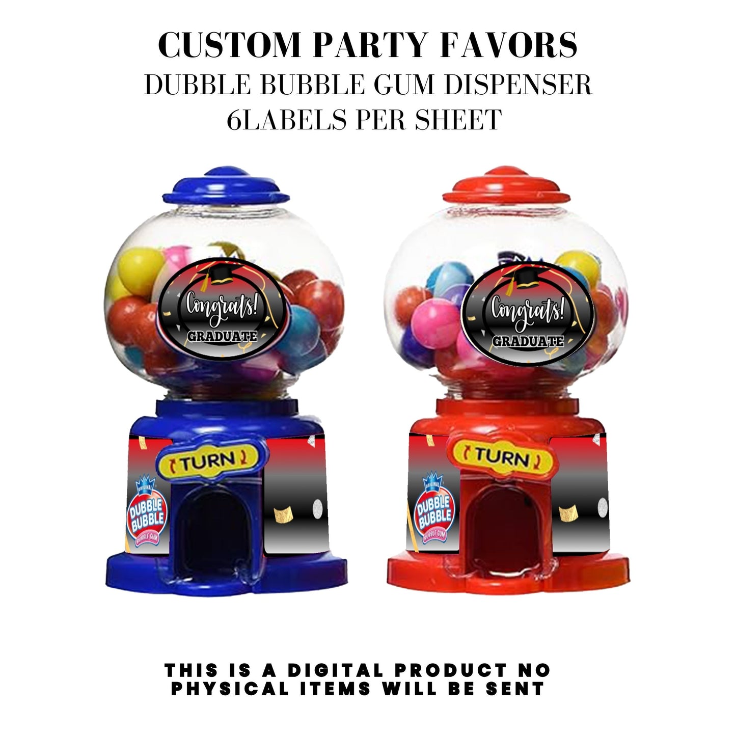 Class of 2025 Graduation Party Favor Canva Template Bundle 🎓✨
