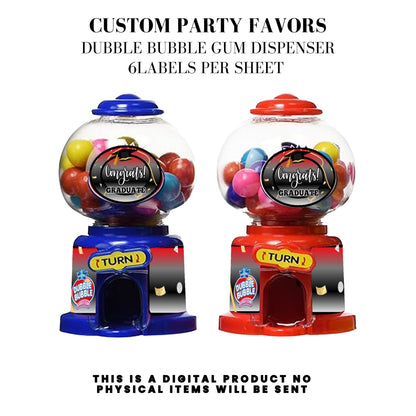 Class of 2025 Graduation Party Favor Canva Template Bundle 🎓✨