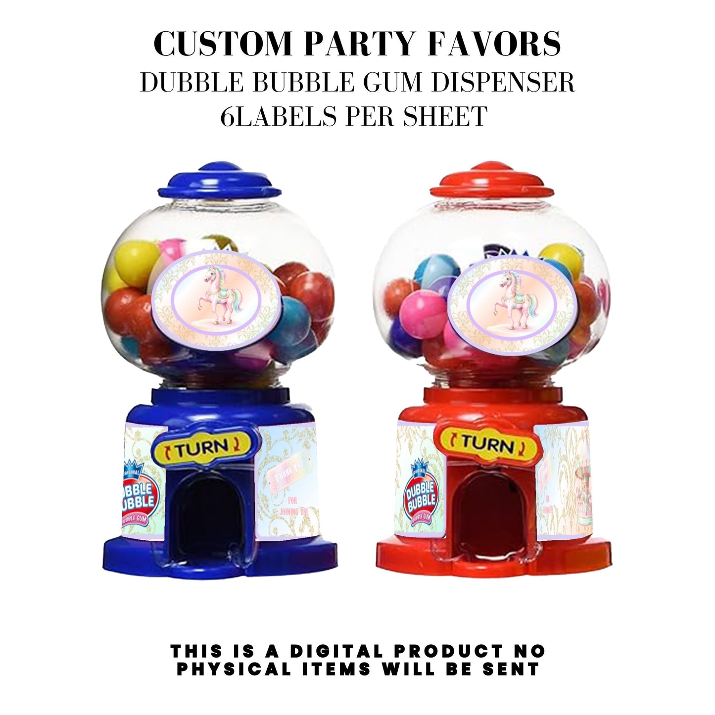 Pastel Carnival Birthday Party DFY Favor Bundle