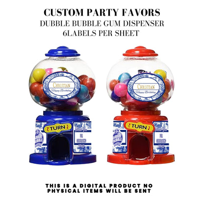 Classic Toile De Juoy Blue Party Printable Favor Designs DFY