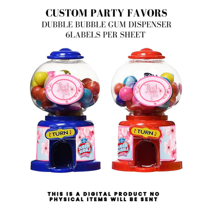 Cherry Blossom Party Printable Favor Designs DFY