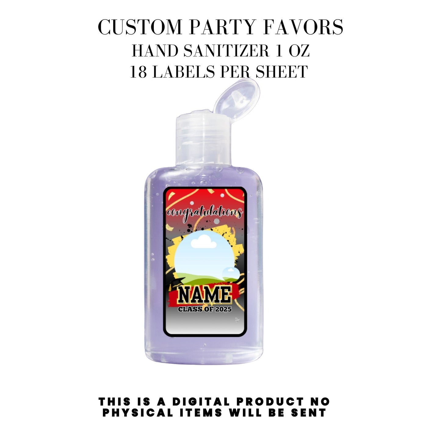 Class of 2025 Graduation Party Favor Canva Template Bundle 🎓✨