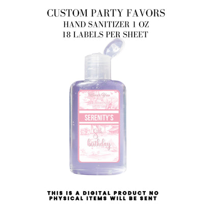 Toile du Jouy Safari Party Printable Favor Designs DFY