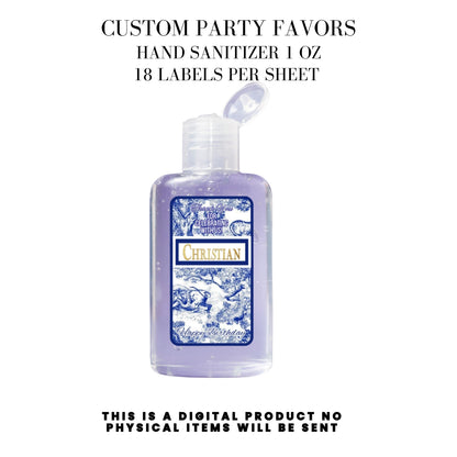 Classic Toile De Juoy Blue Party Printable Favor Designs DFY