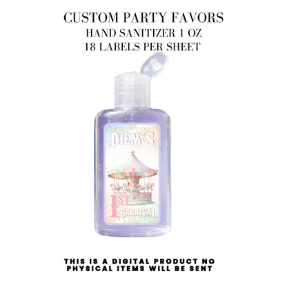 Pastel Carnival Birthday Party DFY Favor Bundle