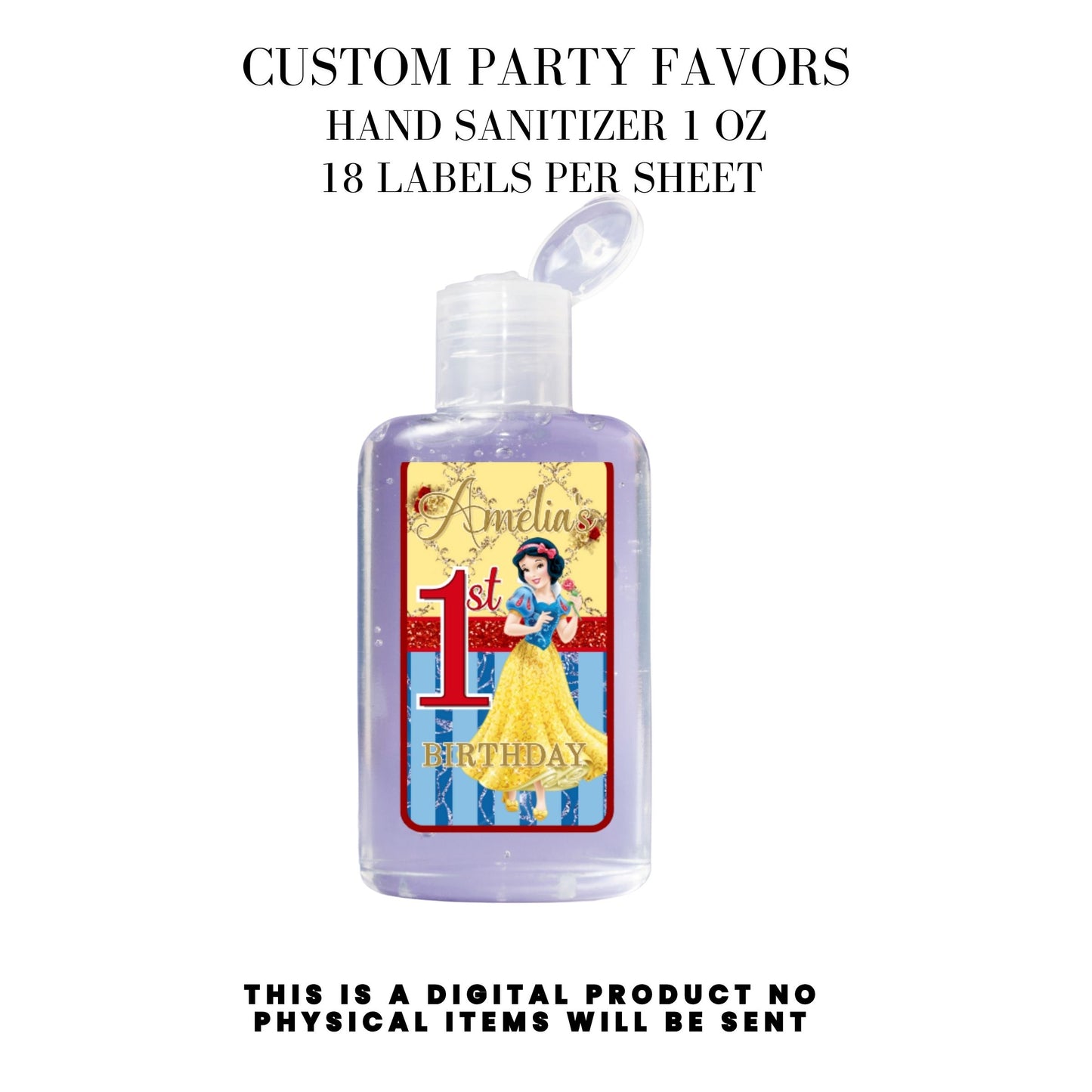 Snow White Party Favor Templates Bundle
