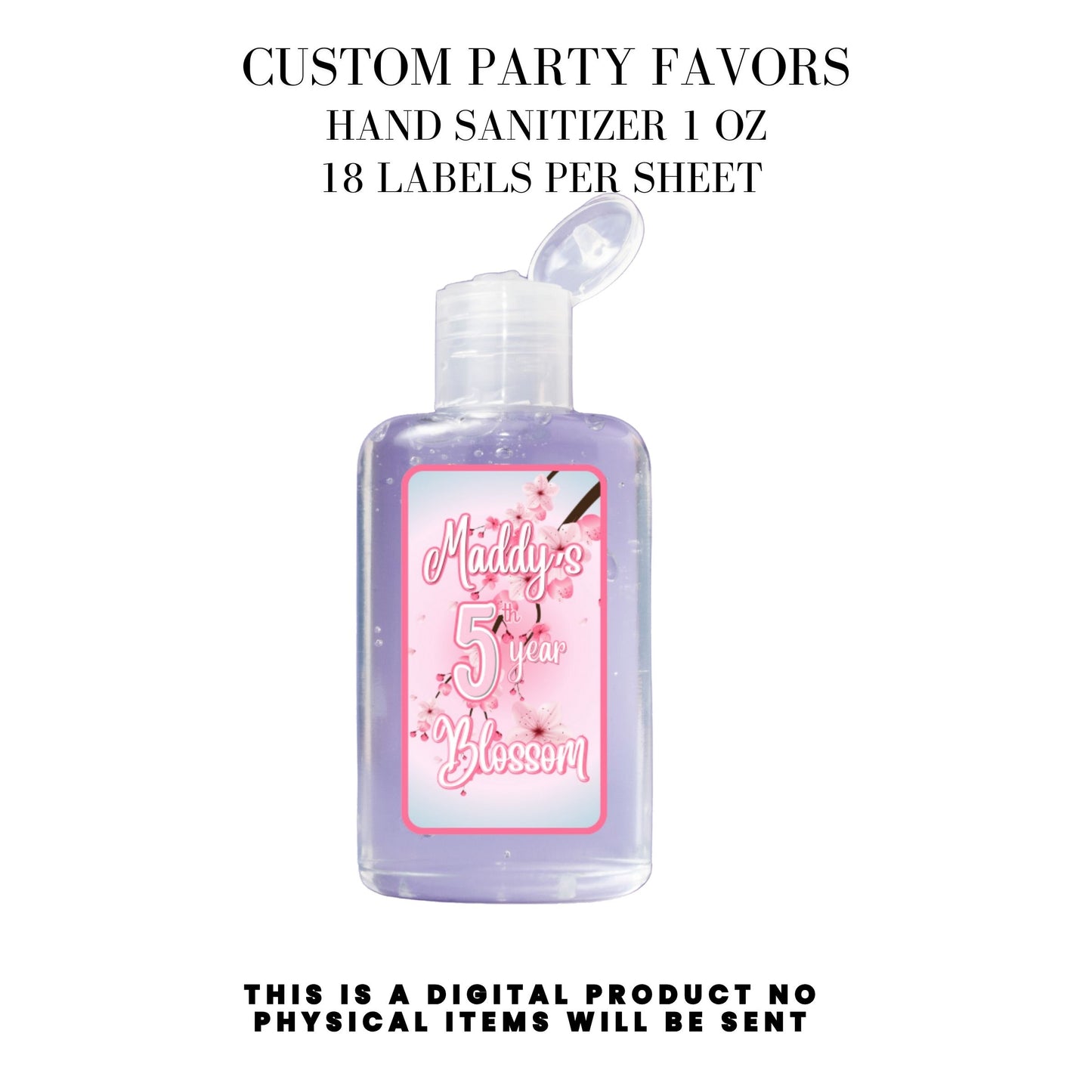 Cherry Blossom Party Printable Favor Designs DFY