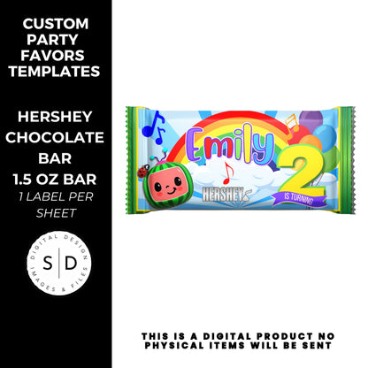 Rainbow Melon Birthday Party Favor Bundle DFY