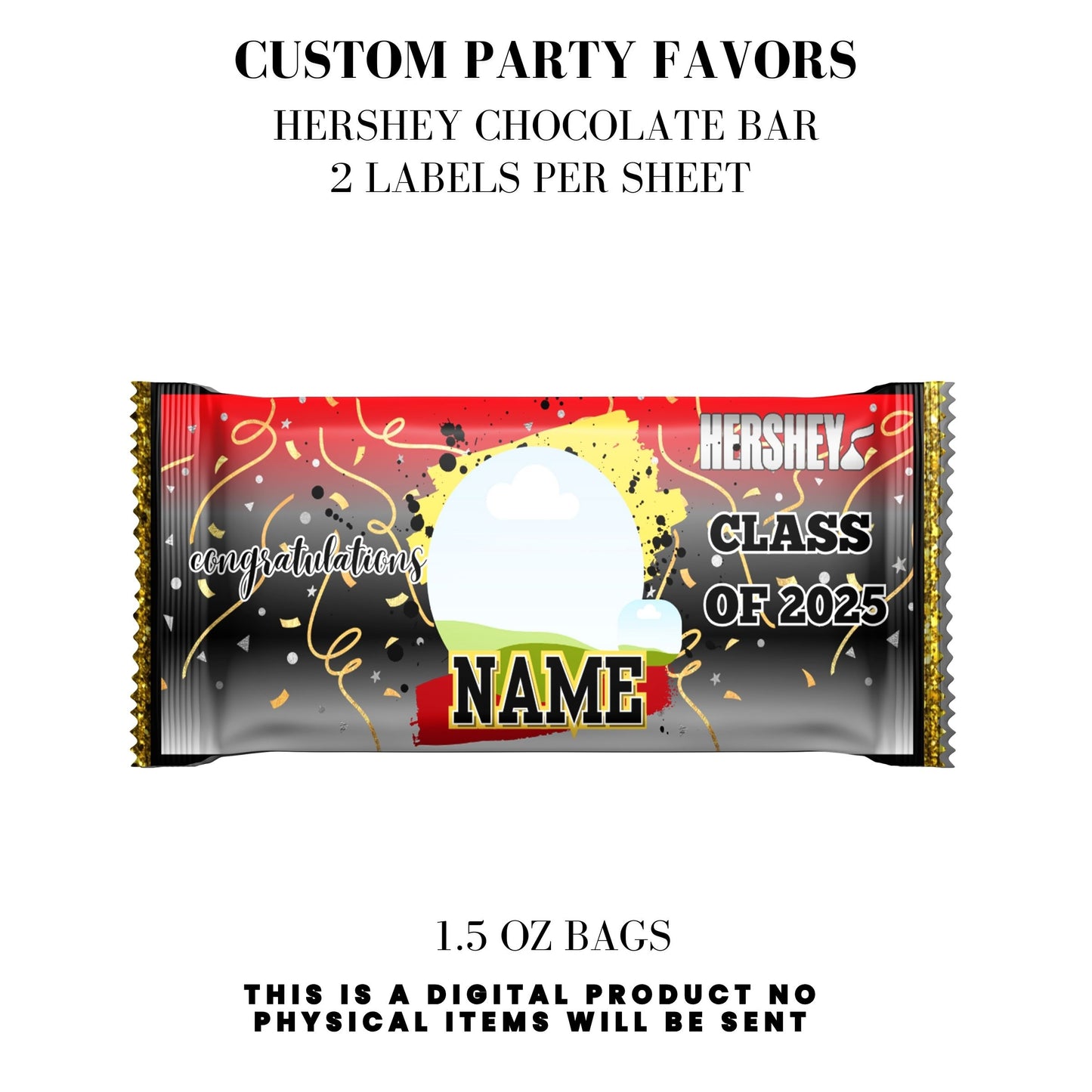Class of 2025 Graduation Party Favor Canva Template Bundle 🎓✨