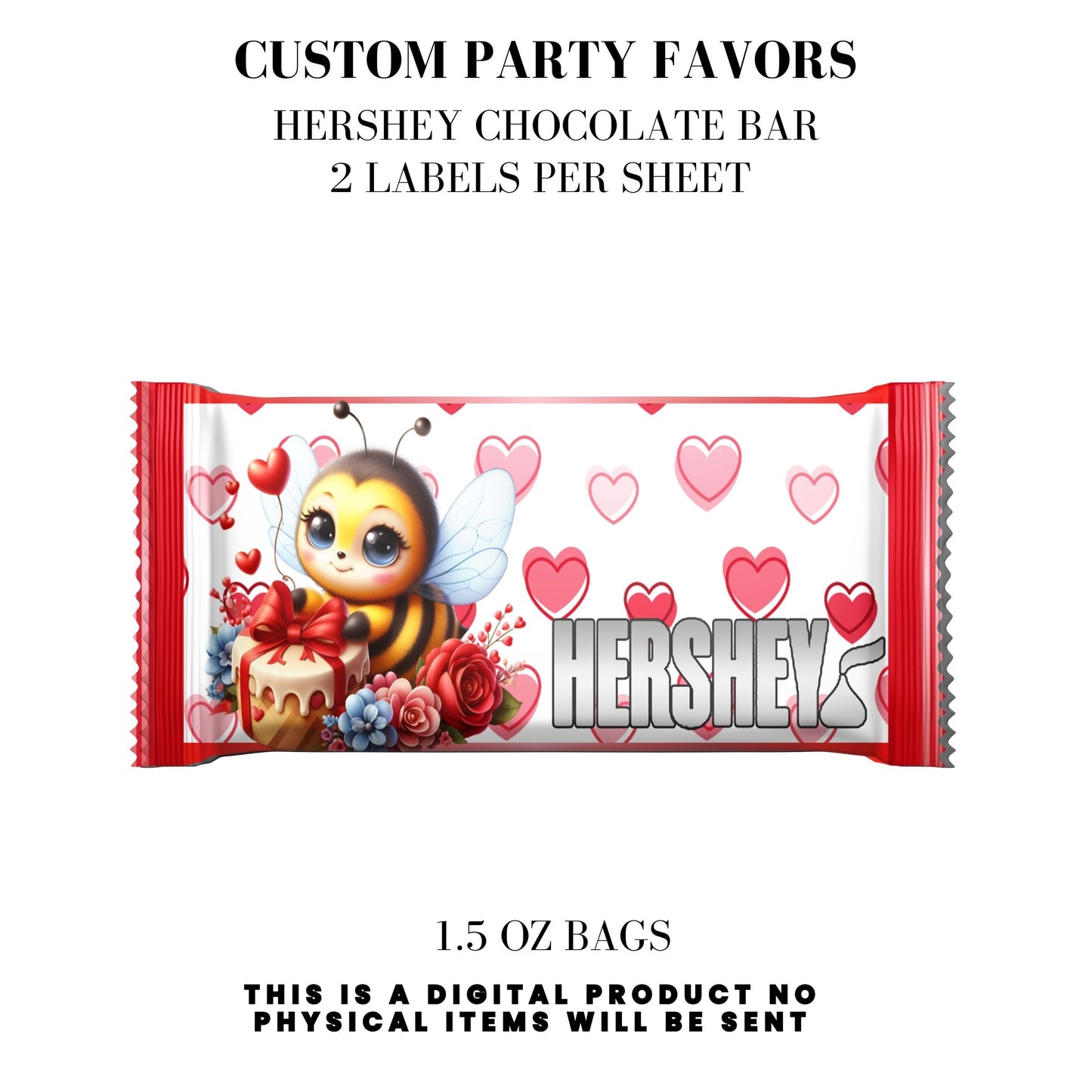 Bee My Valentine Party Favors Templates Bundle