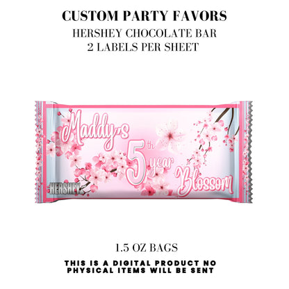 Cherry Blossom Party Printable Favor Designs DFY
