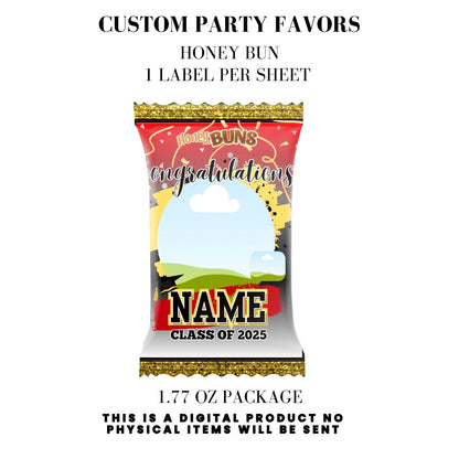 Class of 2025 Graduation Party Favor Canva Template Bundle 🎓✨