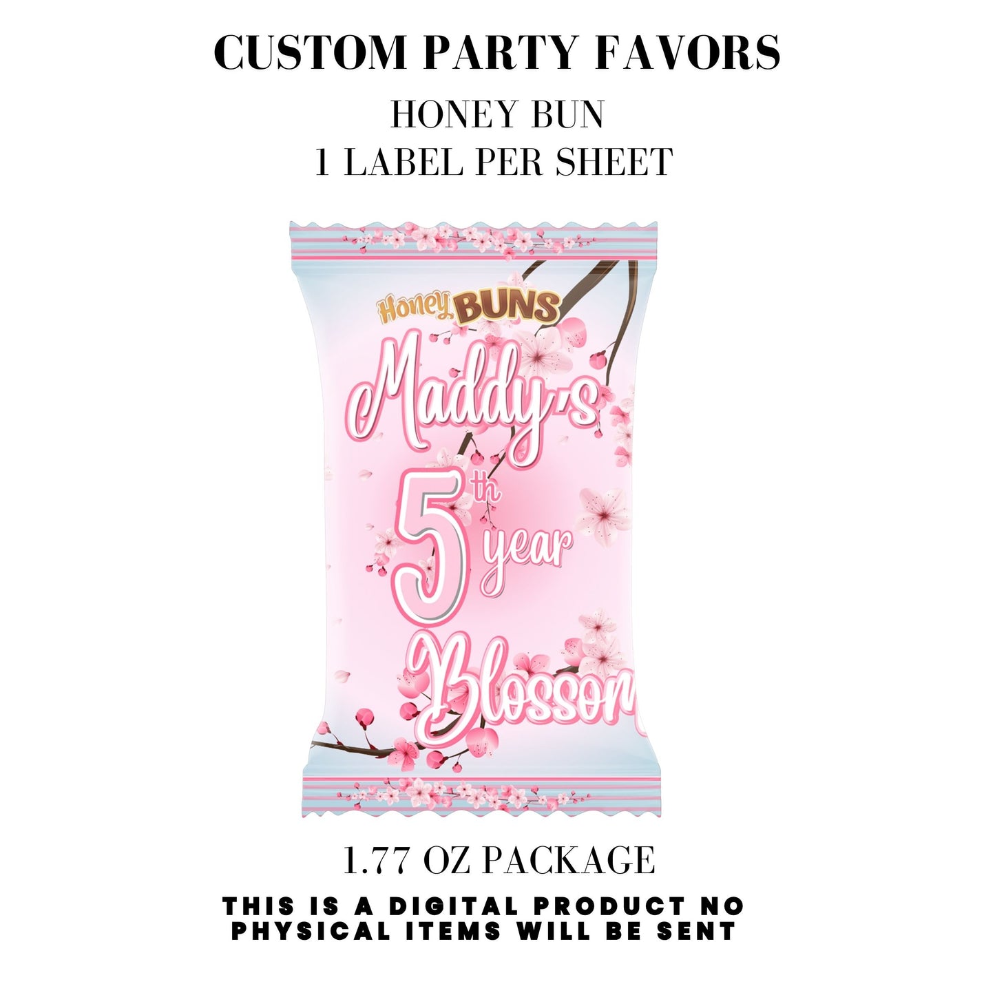 Cherry Blossom Party Printable Favor Designs DFY