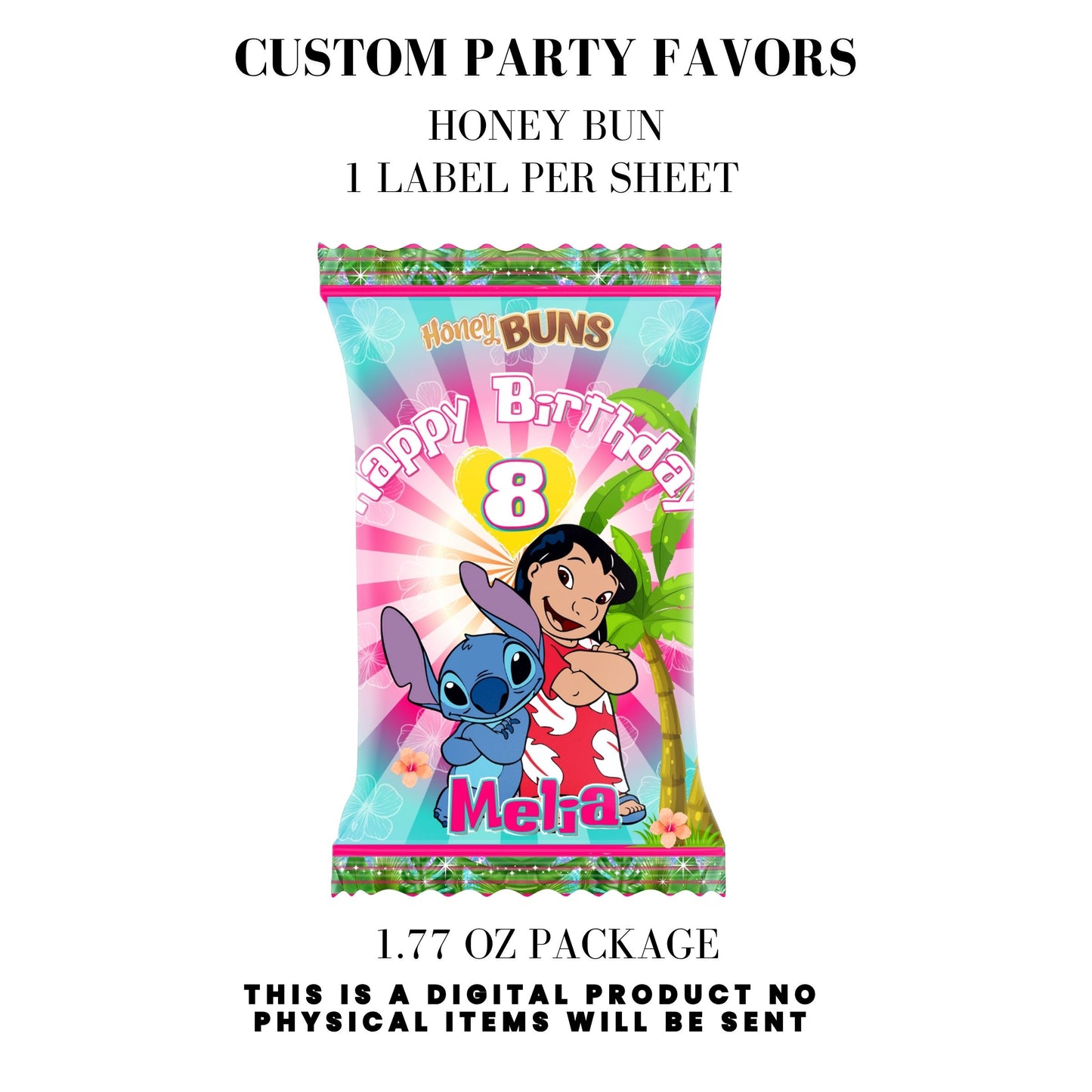 Lilo & Stitch Birthday Party DFY Favor Bundle