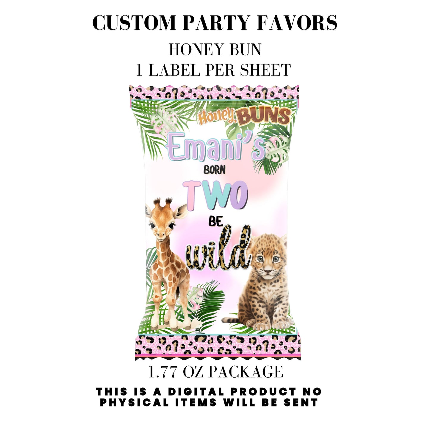 Born Two Be Wild Jungle Safari Birthday Party Favors DFY