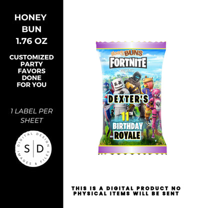 Fortnite Battle Royale Birthday Party Favors DFY