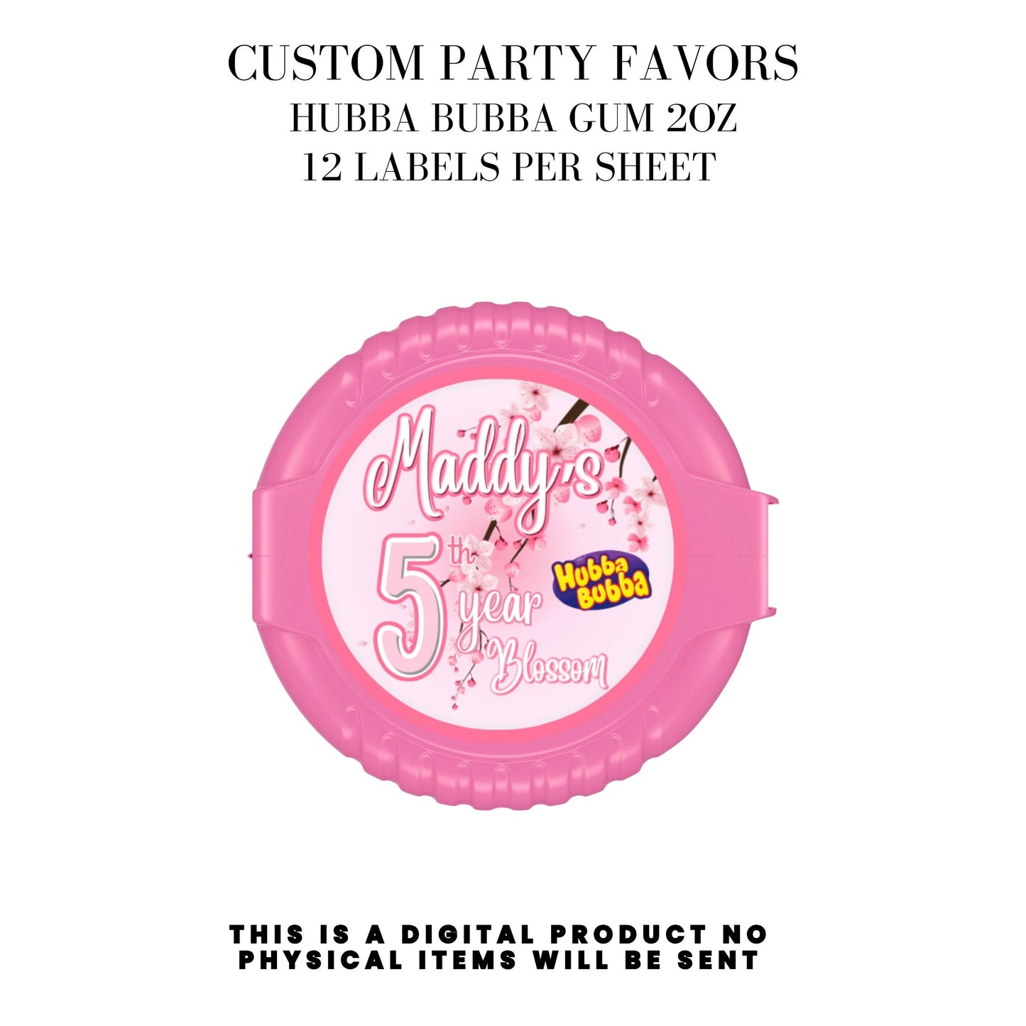 Cherry Blossom Party Printable Favor Designs DFY