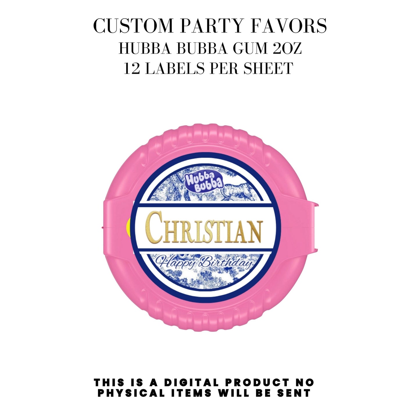 Classic Toile De Juoy Blue Party Printable Favor Designs DFY