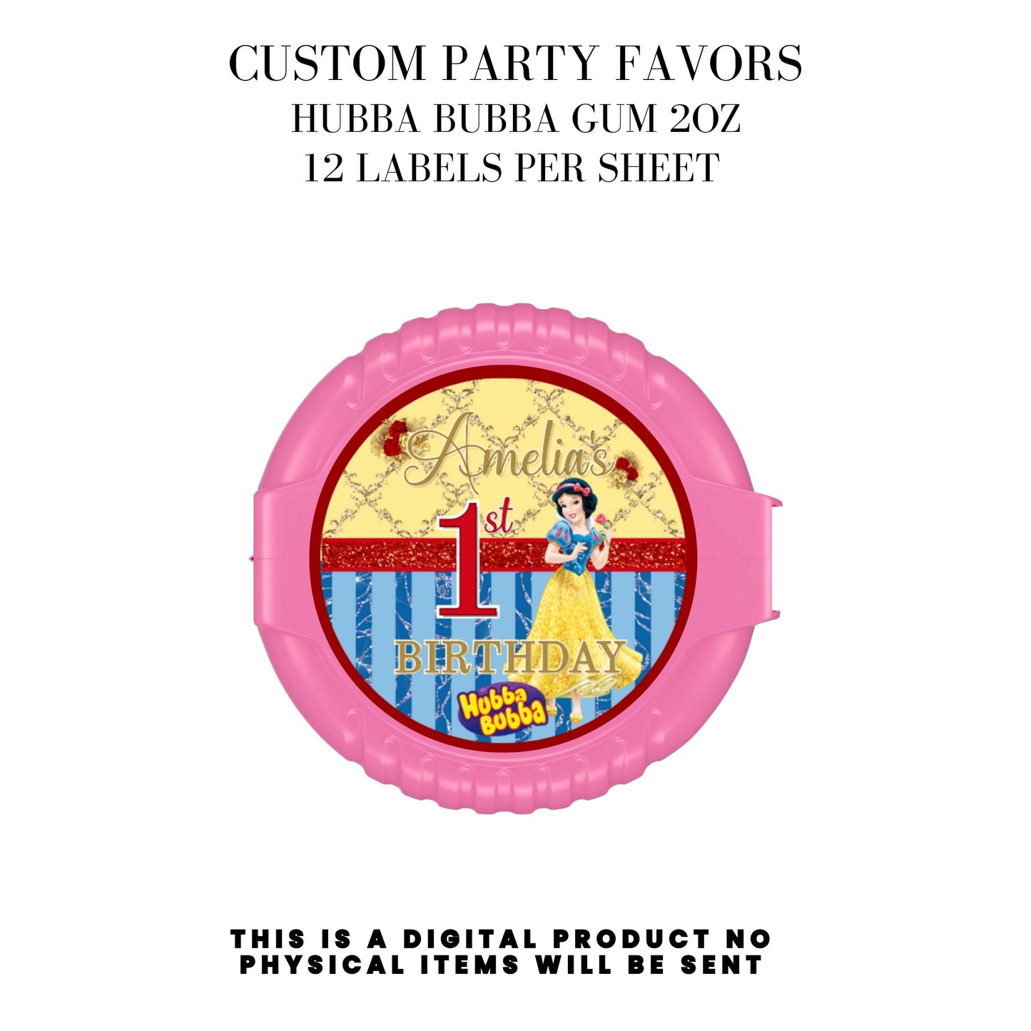 Snow White Party Favor Templates Bundle