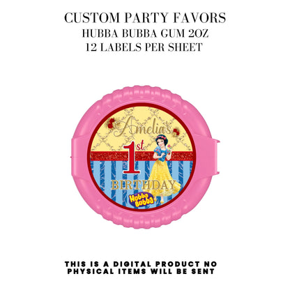 Snow White Party Favor Templates Bundle