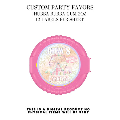 Pastel Carnival Birthday Party DFY Favor Bundle